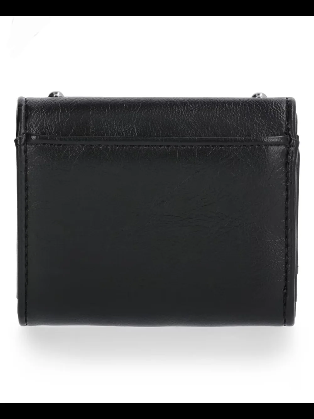 No Boundaries Women's Studded Moto Flap Wallet In Black NWT